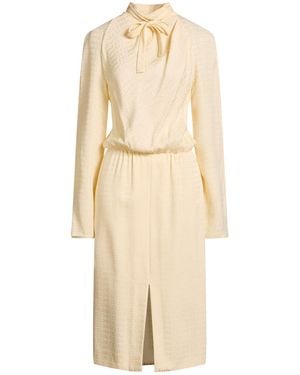 Celine Midi Dress Silk - Natural
