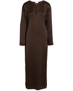Ottod'Ame Dark Maxi Dress Viscose - Brown