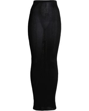 ワンピース NENSI DOJAKA Women Mid Skirts NDAW23DR152BLACK Black Nensi Dojaka Asymmetric Lacing Mini Skirt in Black | FWRD