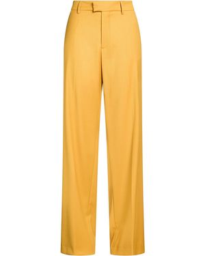 Berwich Marigold Pants Polyester, Viscose, Elastane - Yellow