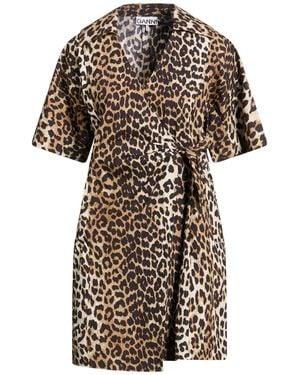 Ganni Mini Dress Organic Cotton - Natural