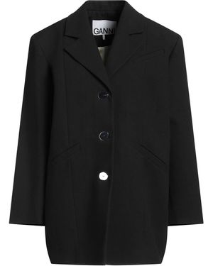 Ganni Jacket Organic Cotton - Black