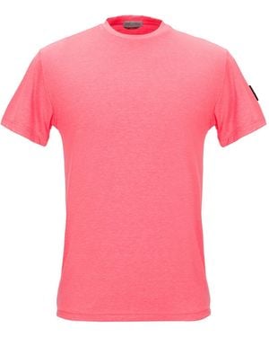 Daniele Alessandrini Fuchsia T-Shirt Polyester, Cotton, Elastane - Pink