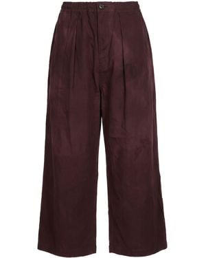 Y's Yohji Yamamoto Pants Cotton, Wool - Purple