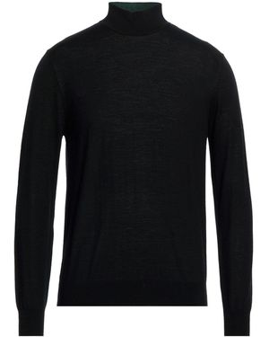 White Wise Turtleneck - Black