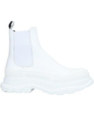 McQueen Ankle Boots - White
