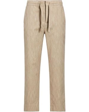 Ottod'Ame Khaki Trousers Cotton, Polyester - Natural