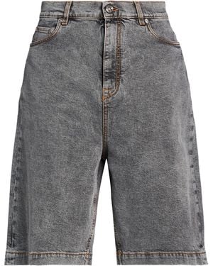 Etro Denim Shorts Cotton, Elastane - Gray