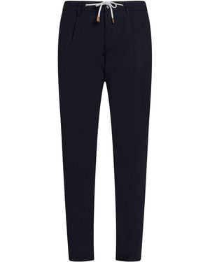 Eleventy Platinum Midnight Pants Wool, Elastane - Blue