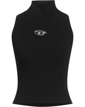 DIESEL Rollkragenpullover - Schwarz