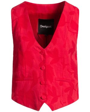 Desigual Tailored Vest Cotton, Viscose, Lyocell