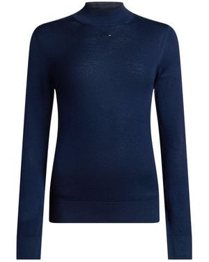Barbara Bui Turtleneck Merino Wool - Blue