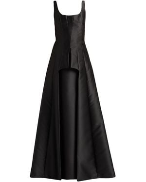 Alberta Ferretti Maxi Dress Polyester, Silk - Black