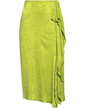 Momoní Lime Midi Skirt Cupro, Viscose - Green