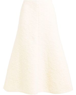 Chloé Midi Skirt Virgin Wool, Alpaca Wool, Polyamide - Natural