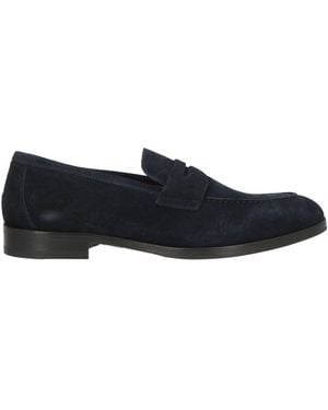 Testoni Midnight Loafers Calfskin - Blue