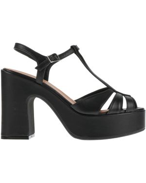 Gianmarco Sorelli Sandals Leather - Black