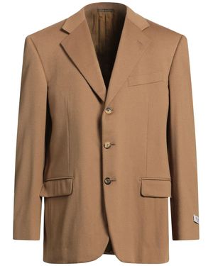 Pal Zileri Camel Blazer Virgin Wool - Brown