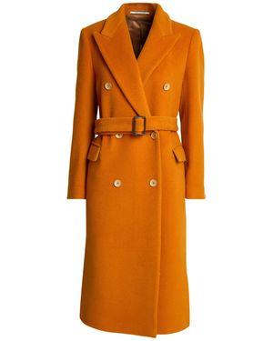 Tagliatore Coat Virgin Wool, Mohair Wool - Orange