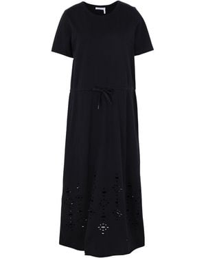 See By Chloé Midi Dress Cotton - Black