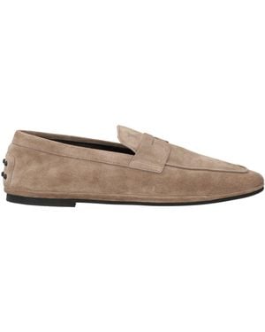Tod's Loafers Soft Leather - Gray