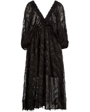 MEIMEIJ Midi Dress Polyester, Viscose - Black
