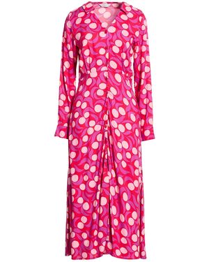 Compañía Fantástica Midi Dress Viscose - Pink