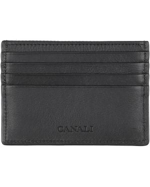 Canali Cardholder Leather - Black