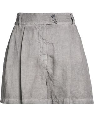 120% Lino Shorts & Bermuda Shorts - Grey