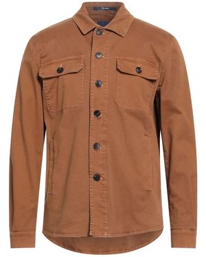Drumohr Chocolate Jacket Cotton, Elastane - Brown