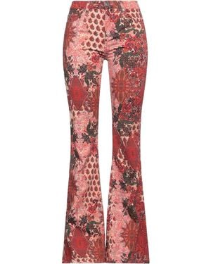 Gaelle Paris Brick Trousers Cotton, Elastane - Red