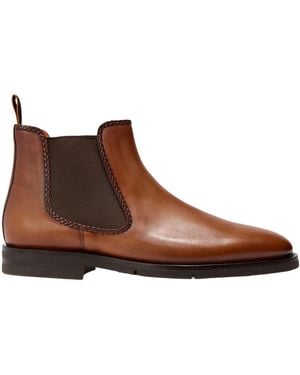 Santoni Ankle Boots Leather - Brown