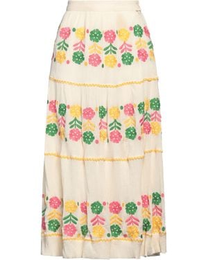 Antik Batik Midi Skirt Cotton - White