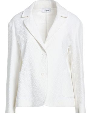Niu Blazer Polyester, Cotton, Polyamide - White