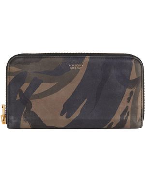 Tom Ford Military Wallet Calfskin - Grey