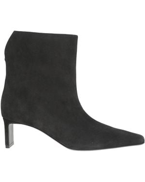 KHAITE Ankle Boots Leather - Black
