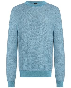 BOSS Light Jumper Cotton, Kapok Fibre - Blue