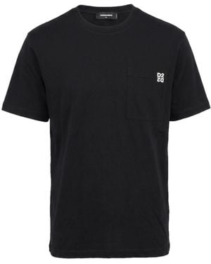 DSquared² T-Shirt Cotton - Black