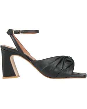 Ángel Alarcón Sandals Leather - Metallic