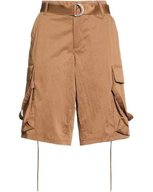 Liu Jo Khaki Shorts & Bermuda Shorts Polyester, Polyamide - Brown
