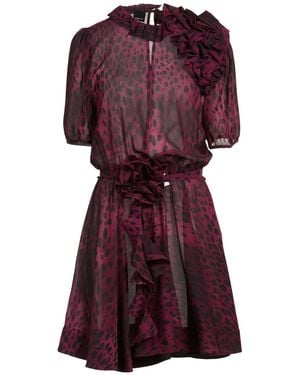 Pinko Plum Mini Dress Polyester - Purple