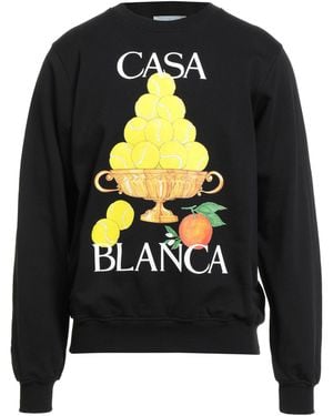CASABLANCA Sweatshirt Organic Cotton, Elastane - Blue