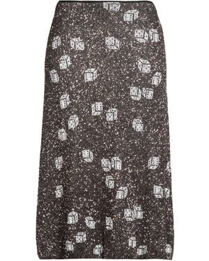 Rochas Midi Skirt Polyamide, Polyester - Gray