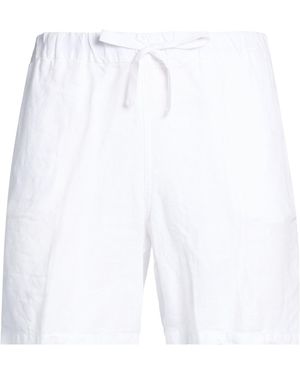 120% Lino Shorts & Bermuda Shorts Linen - White