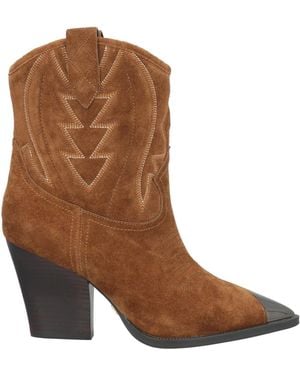 Lola Cruz Ankle Boots - Brown