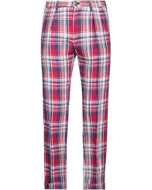 Incotex Trousers Linen - Red