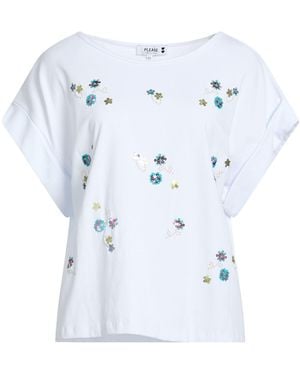Please T-Shirt Cotton, Elastane - Blue