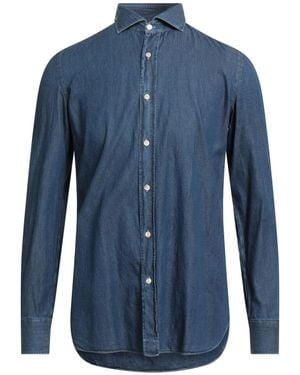 Luigi Borrelli Napoli Denim Shirt Cotton - Blue