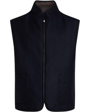 Paoloni Midnight Vest Wool, Polyamide - Blue
