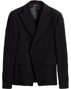 Daniele Alessandrini Blazer Viscose, Polyester - Black